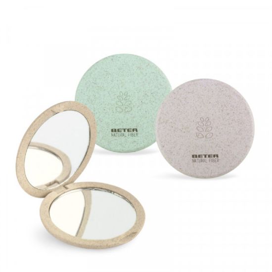 Picture of BETER 14300 DOUBLE PURSE MACRO MIRROR *4 NATURAL FIBER