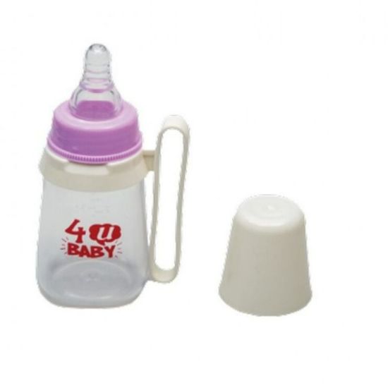 Picture of 4U BABY PLASTIC FEEDING BOTTLE, 120 ML, BY HAND