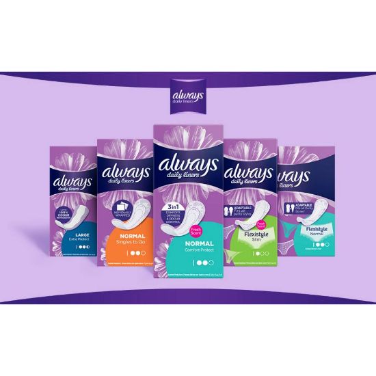 Picture of ALWAYS DAILY FLEXIBLE COMFORT NORMAL FRESH 18X20PCS