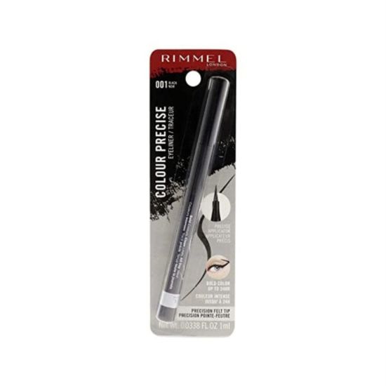 Picture of RIMMEL COLOUR PRECISE 24HR BLACK EYELINER 1'S-4533