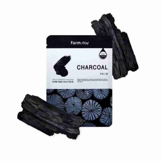Picture of FARMSTAY VISIBLE DIFFERENCE CHAR-COAL MASK SHEET 23ML