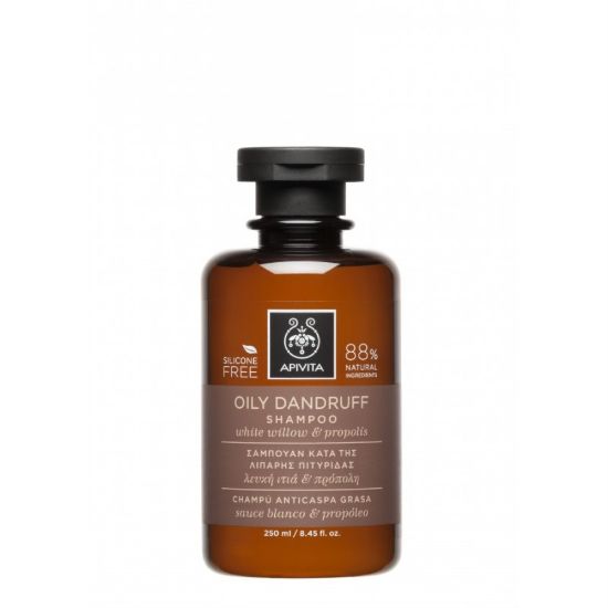 Picture of APITIVA OILY DANDRUFF SHAMPOO (WHITE WILLOW & PROPOLIS) 250M