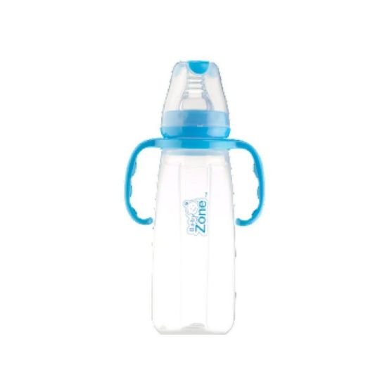 Picture of BABY ZONE BOTTLE 250-240 ML رضاعة بحلمة وملعقة سيليكونية BLF