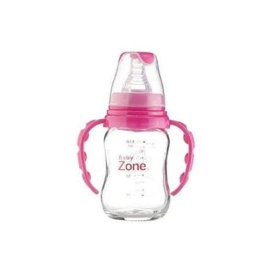 Picture of BABY ZONE GLASS BOTTLE 120 ML رضاعة زجاج بيدين BLF 8525