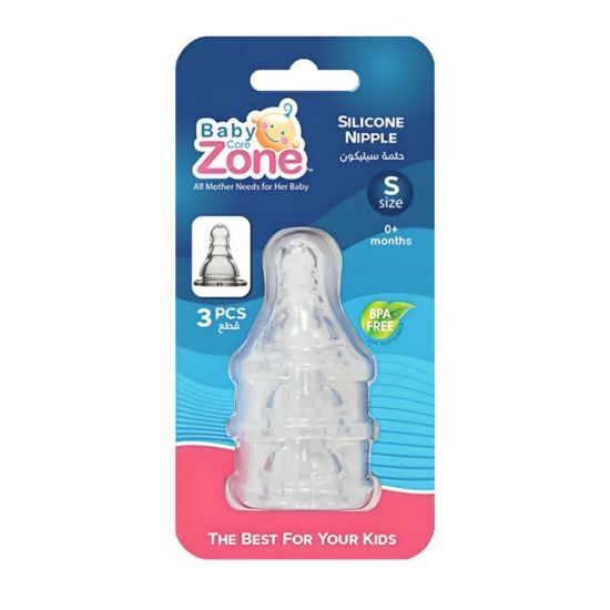 Picture of BABY ZONE SIL. NIPPLE 3 PCS  {8232} : S (3