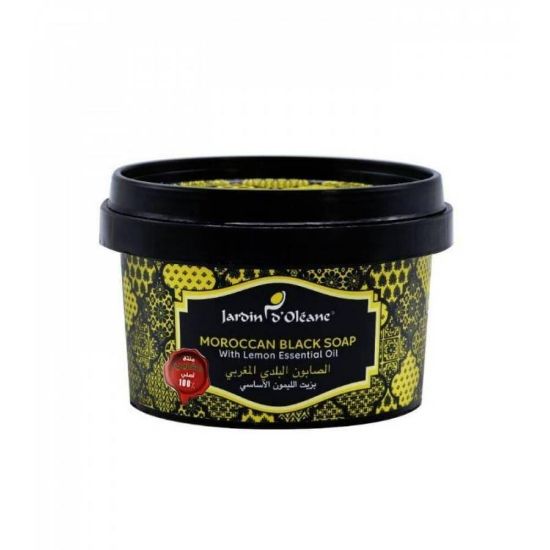 Picture of JARDIN D OLEANE MOROCCAN BLACK SOAP LEMON OIL 250 G