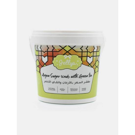 Picture of JELLYS SUGAR SCRUB WITH ARGAN AND GREEN TEA 600G