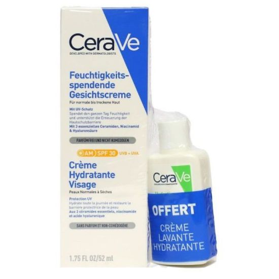 Picture of CERAVE CREME SOLAIRE SPF30 + MINI CREME LAVANTE SLEEVE