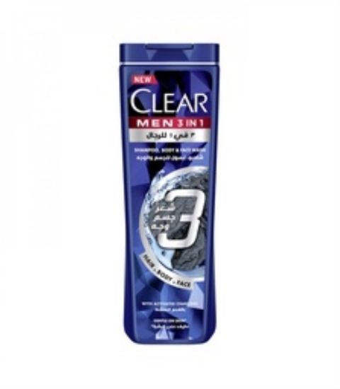 Picture of CLEAR MEN-SHP H.B.F 3IN1 200ML #6479  (بالفحم المنشط)