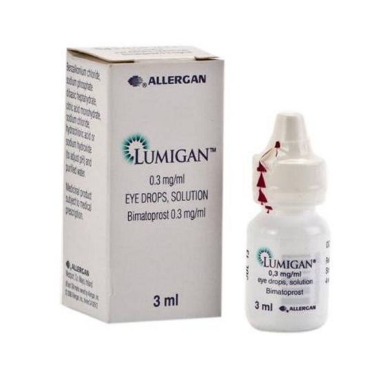 Picture of LUMIGAN 0.3MG/ML EYE DROPS 3ML WS