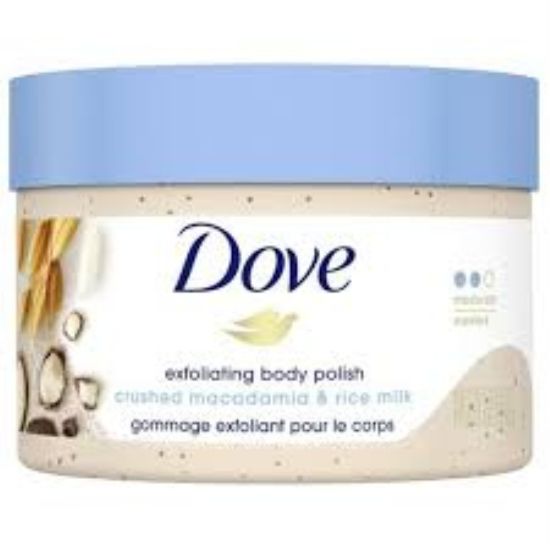Picture of DOVE POLISHING BODY SCRUB ROSE & MILK 298 G