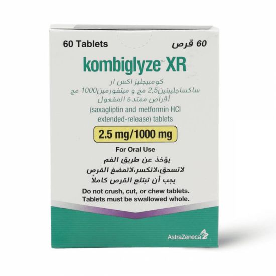 Picture of KOMBIGLYZE XR 2.5MG/1000MG 60 TAB 3564