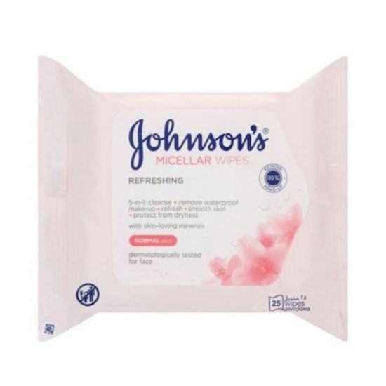 Picture of JOHNSON WIPES DAILY ESS REFRE FACIAL CLEANSING 25 PCS 1+1 OF