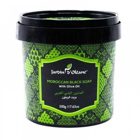 Picture of JARDIN D OLEANE MOROCCAN BLACK SOAP OLIVE OIL 500 G