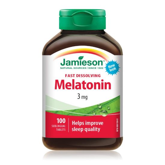 Picture of GT MELATONIN 3 MG FAST DISSOLVING 100 TAB JAMIESON