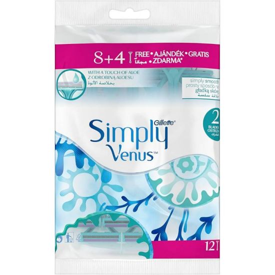 Picture of GILLETTE SIMPLY VENUS 2 - 8+4 DISP RAZORS 32074-9286