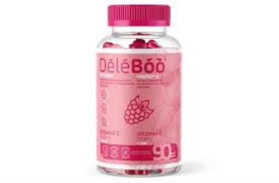 صورة Deleboo VitaminC +Zinc Raspberry 90 Beans