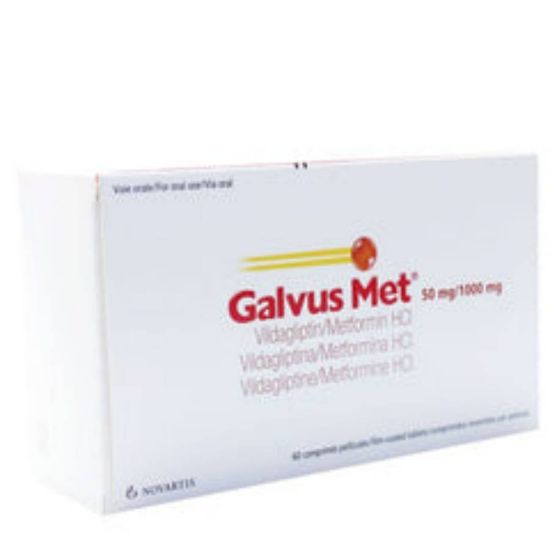 Picture of GALVUS MET 50 MG/ 1000 MG 60 TAB