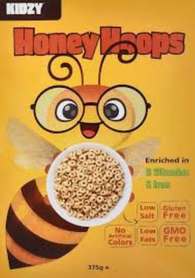 صورة Kidzy  Cornflakes Honey Hoops  8 x 375 Gr