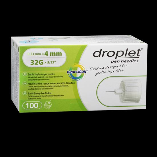Picture of DROPLET PEN NEEDLES 32G X 4MM 100 PC