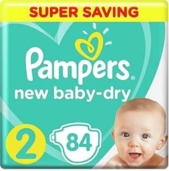 Picture of PAMPERS JUMBO NEW BABY - DRY 2 - 3-6 KG 2 X 84 PCS 11501433