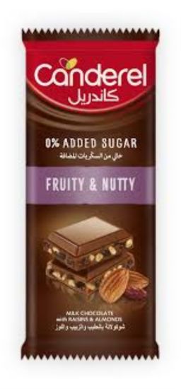 Picture of CANDEREL CHOCOLATE SLAB FRUIT & NUT 100G