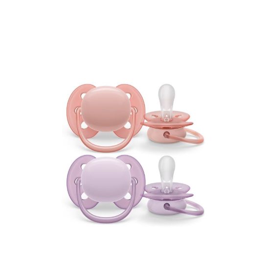 Picture of PHILIPS AVENT ULTRA SOFT SOOTHER, 0-6 MONTHS GIRL 3174