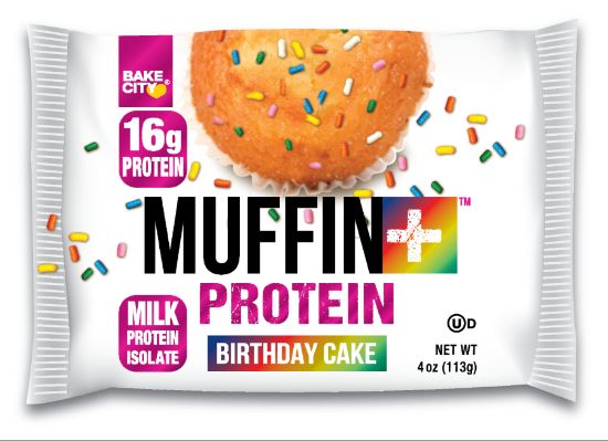 Picture of BAKECITY MUFFIN+ PROTEIN BIRTHDAY CAKE 113 G