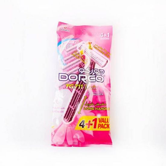 Picture of DORCO LADY TG711PK-5P,FOR WOMEN,(4+1) IN POLY BAG 2214