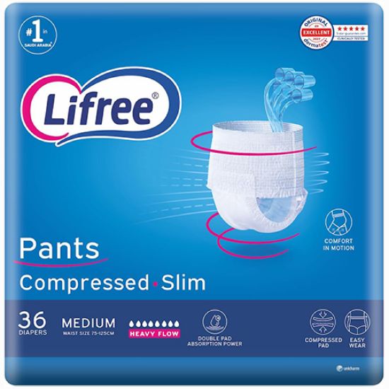 Picture of LIFREE CULOTTE ADULT MEGA MEDIUM 6 CUPS 2 X 36 17553-536