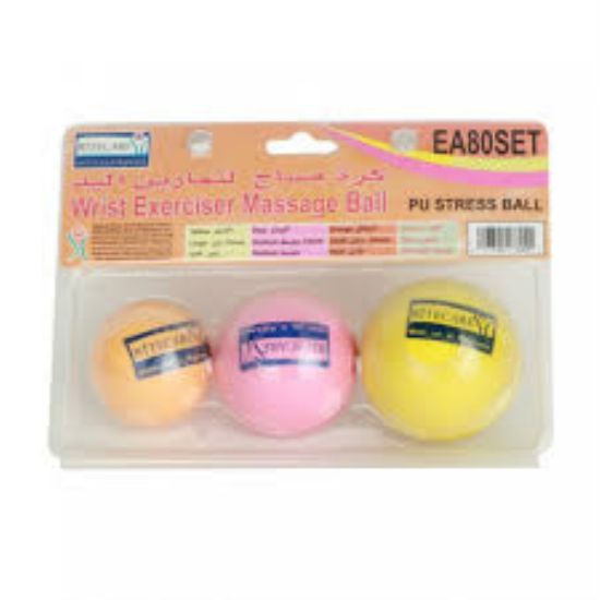 Picture of MASSAGE BALL FOR HAND EXERCISES, 3 PIECES