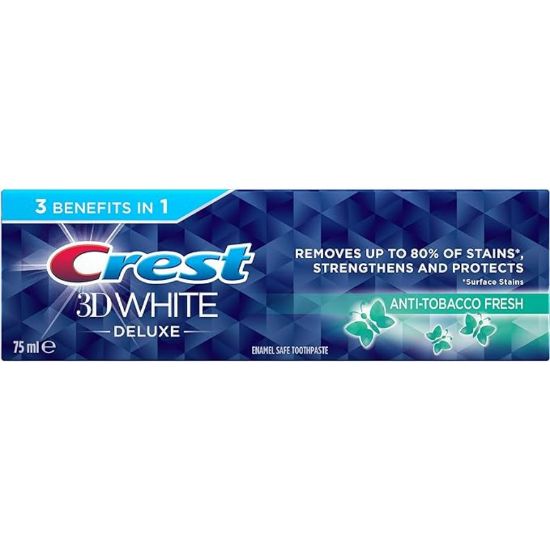 Picture of CREST 3D WHITE DELUXE ANTI TOBACCO FRESH T.P 75 ML 41119-304