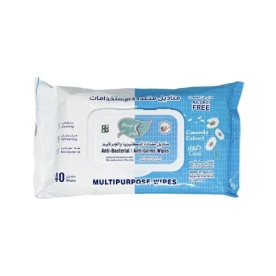 Picture of COOL ANTIBACTERIAL AND ANTIBACTERIAL WIPES, 40 WIPES - PACK