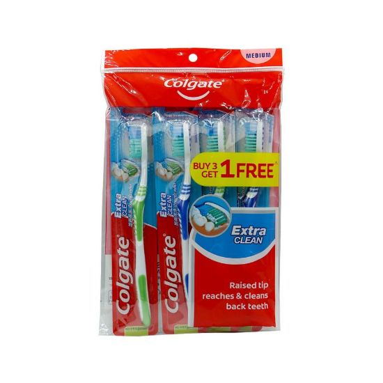 Picture of COLGATE EXTRA CLEAN MED T.B 3+1 FREE X 12 - 7229