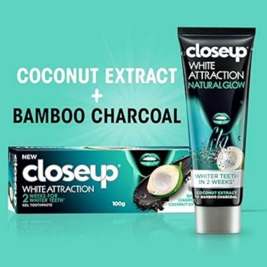 Picture of CLOSEUP TP CCONUT XTRACT+BAMBO CHARCOAL 72X75 ML 870