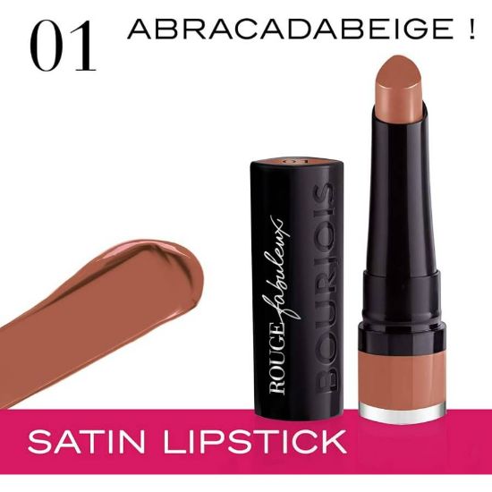 Picture of BOURJOIS ROUGE FABULEUX LIPSTICK 01 ABRACADABEIGE 2.3 G 5356