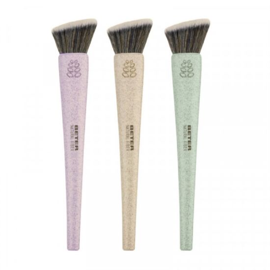 Picture of BETER 22303 SLANTED FLAT TOP KABUKI BRUSH,SYNTHETIC HAIR NAT