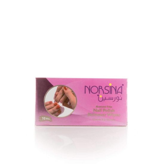 Picture of NORSINA NAIL POLISH REMOVER WIPES 10 WIPES