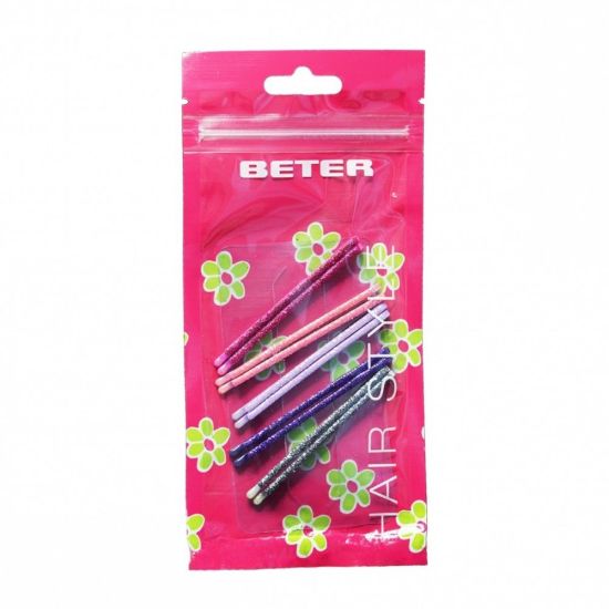 Picture of BETER 19038 BOBBY PIN-GLITTER-WAVES-6 UNID.*O.