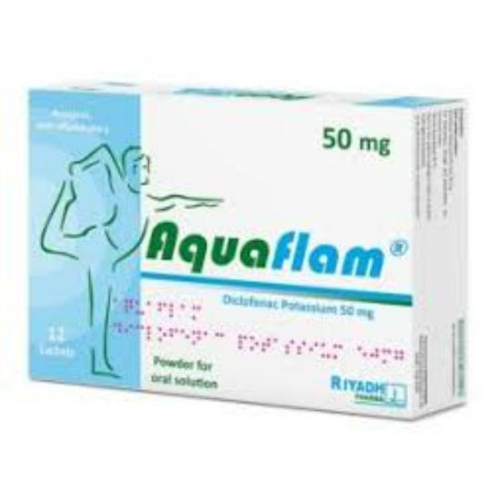 Picture of AQUAFLAM 50 MG 12 SACHETS