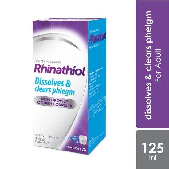 Picture of RHINATHIOL ADULT EXPEC 5 % SYRUP 125 ML