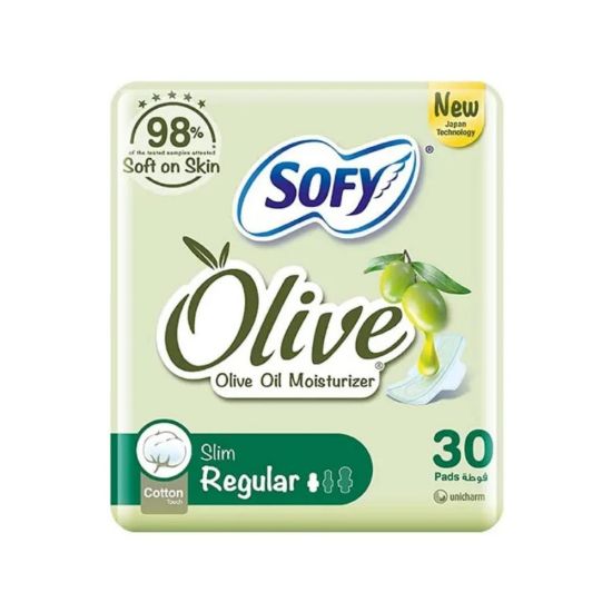 Picture of SOFY OLIVE OIL SLIM PADS LARGE 29 CM 12X10