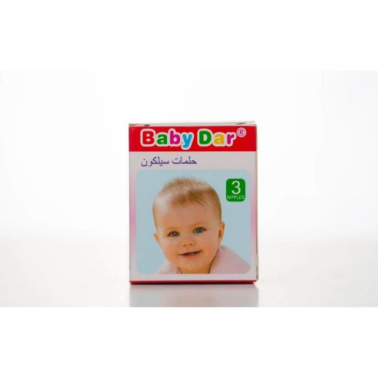 Picture of BABY DAR SILICON NIPPLE 3 PC L BOX 806662