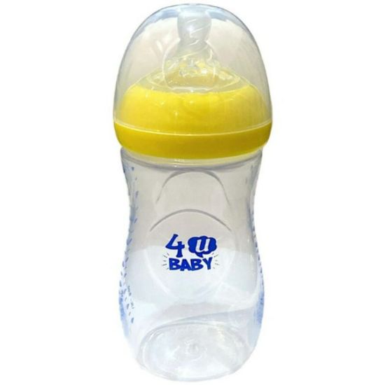 Picture of 4U BABY PLASTIC FEEDING BOTTLE, 260 ML, NATURAL