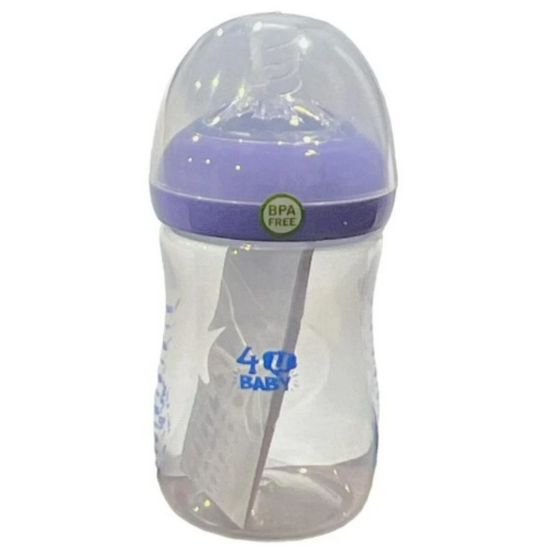 Picture of 4U BABY PLASTIC FEEDING BOTTLE, 180 ML, NATURAL