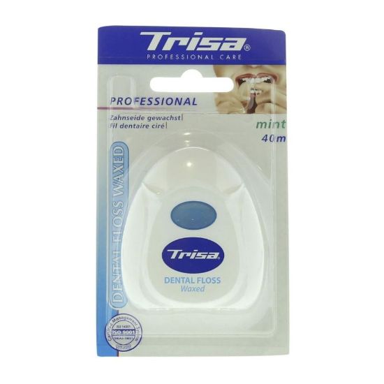 Picture of TRISA DENTAL FLOSS MINT WAXED 40 M  10 PCS 002608