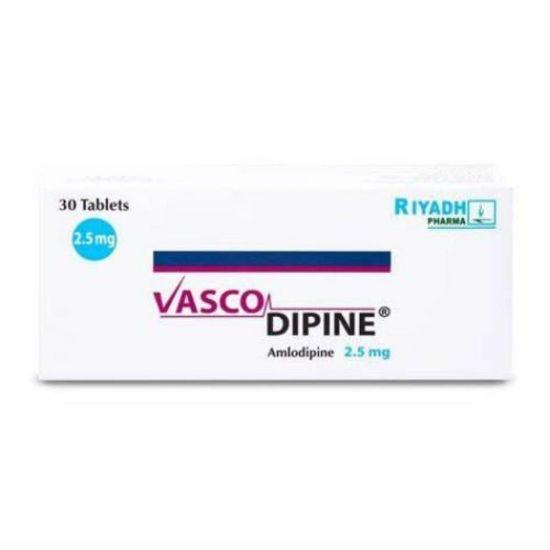 Picture of VASCODIPINE 2.5 MG 30 TAB