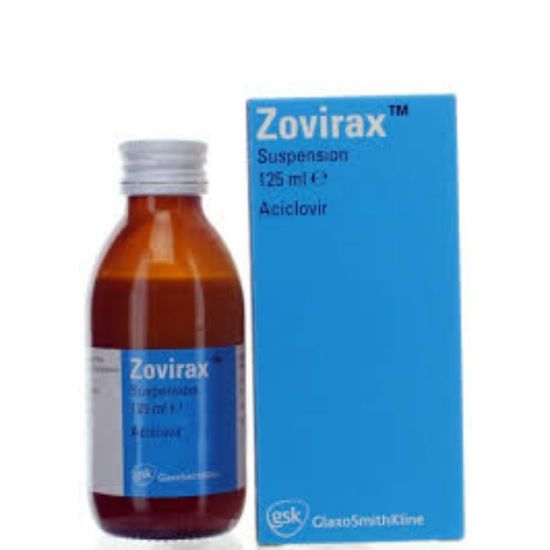 Picture of ZOVIRAX 200 MG 5 ML SUSP 125 ML