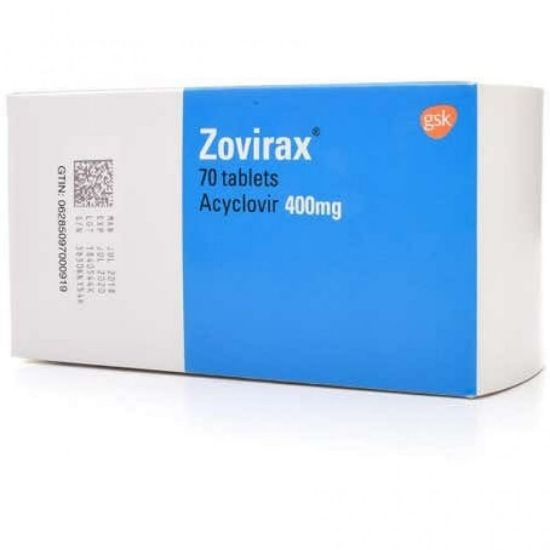 Picture of ZOVIRAX 400 MG 70 TAB