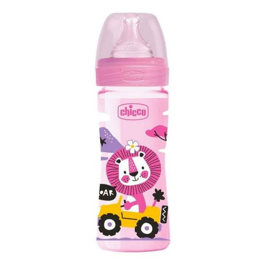 Picture of CHICCO WELL BEING PLASTIC BOTTLE 2 M+ MEDIUM 250 ML 58655